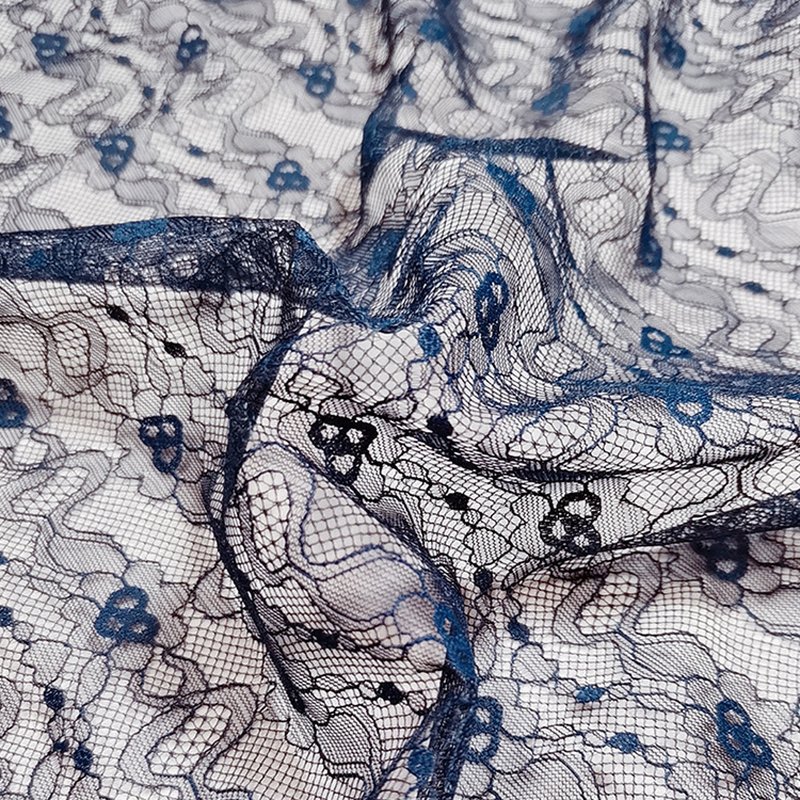 Lace Fabric Dress Small Floral Polyester for Women's Wear Wholesale Su 9